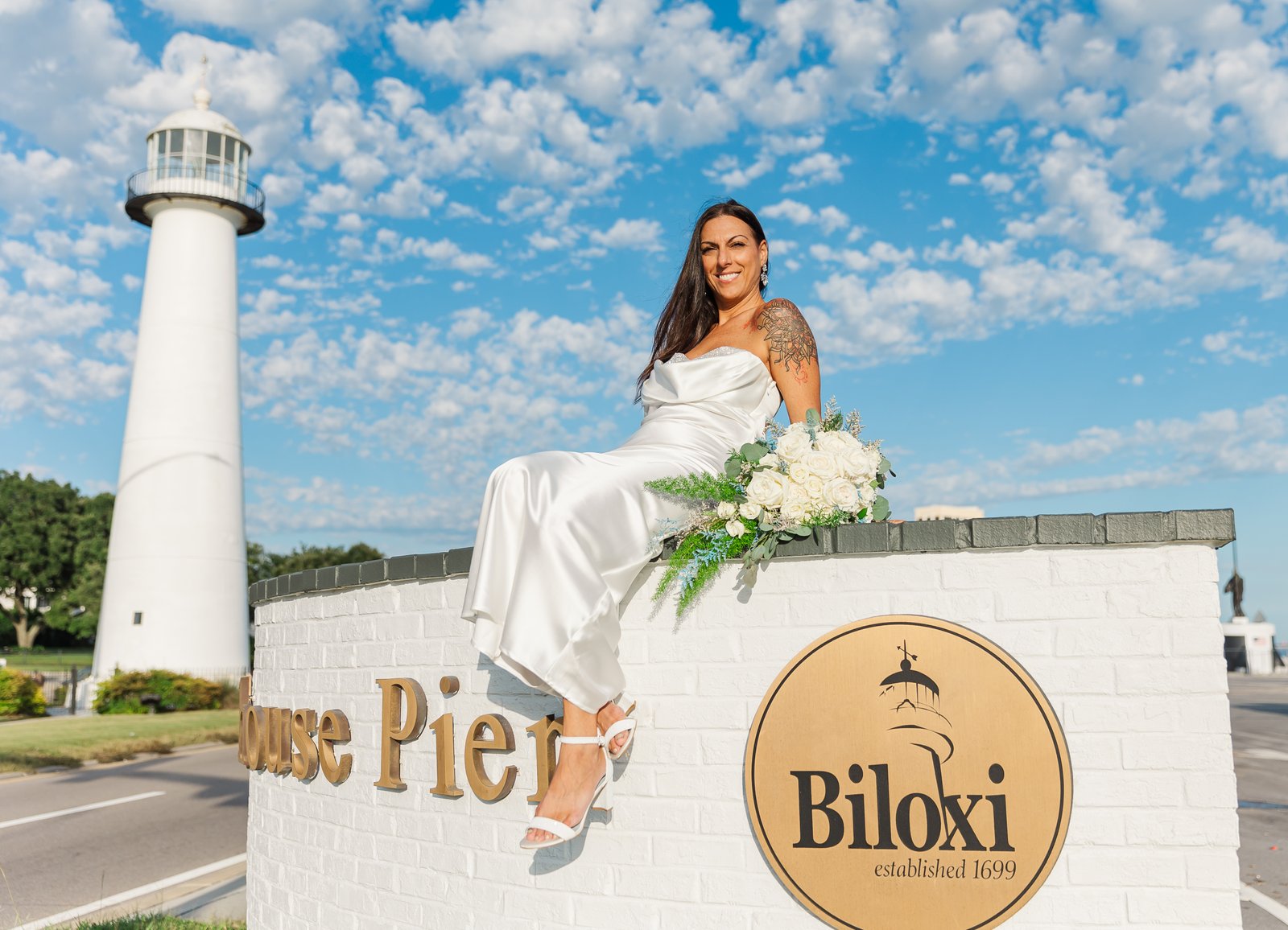 Biloxi beach elopement photo